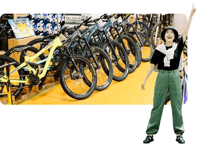 自転車はないけど参加できる？