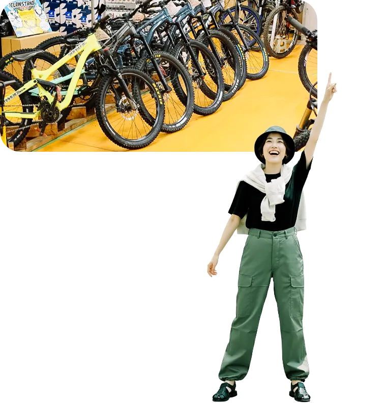 自転車はないけど参加できる？